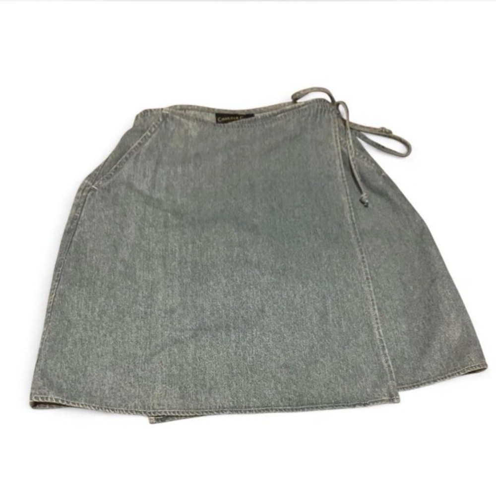 Charter Club Denim Wrap Tie Mini Skirt‎ 100% Cotton